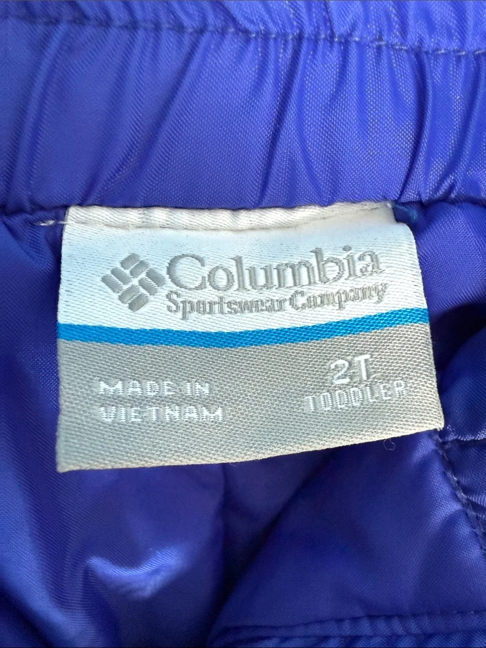 Columbia Snow Bibs Insulated Winter Pants Adjustable Overalls Fleece Blue 2T